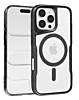 Glossy & Transparent Magnetic Case - BLACK for iPhone 16 Pro (Only Ground Shipping)