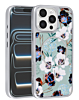Dual Layer Flower Design Magsafe Cases - GREEN for iPhone 16 Pro (Only Ground Shipping)
