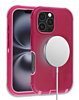 Wireless Charging Heavy Duty Case - PINK & PINK for iPhone 16 Pro / 17 (Only Ground Shipping)