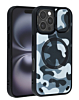 Camo Design Thin Magnetic Case with Camera Stand Kickstand - Style 4 for iPhone 16 Pro (Only Ground Shipping)
