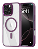 Shiny Magnetic Clear Cases - PURPLE for iPhone 16 Pro Max (Only Ground Shipping)