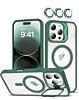 Transpalet Silicone case & Camera stand with Camera Lens - DARK GREEN for iPhone 16 Pro Max (Only Ground Shipping)