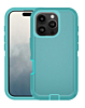 Heavy Duty Case for iPhone 16 Pro Max (LIGHT TEAL) (Only Ground Shipping)