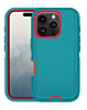 Heavy Duty Case for iPhone 16 Pro Max (TEAL & RED) (Only Ground Shipping)