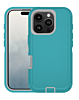 Heavy Duty Case for iPhone 16 Pro Max (TEAL & WHITE) (Only Ground Shipping)