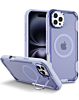 Shockproof Magsafe Case with Camera Stand - LIGHT PURPLE for iPhone 16 Pro Max (Only Ground Shipping)