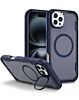 Shockproof Magsafe Case with Camera Stand - DARK BLUE for iPhone 16 Pro Max (Only Ground Shipping)