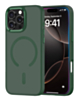 New Magnetic Wireless Charging Case with IC Chip (DARK GREEN) for iPhone 16 Pro Max (Only Ground Shipping)