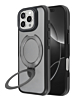 Matte Transparent Case with Wireless Charging Kickstand - BLACK for iPhone 16 Pro Max (Only Ground Shipping)