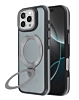 Matte Transparent Case with Wireless Charging Kickstand - GRAY for iPhone 16 Pro Max (Only Ground Shipping)