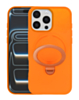 Pastel Shield Carbon Fiber Magnetic Kickstand Case (ORANGE) for iPhone 16 Pro Max (Only Ground Shipping)