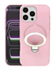 Pastel Shield Carbon Fiber Magnetic Kickstand Case (PINK) for iPhone 16 Pro Max (Only Ground Shipping)