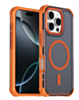 Dual Layer Electroplated Border Wireless Charging Case (ORANGE) for iPhone 16 Pro Max (Only Ground Shipping)