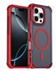 Dual Layer Electroplated Border Wireless Charging Case (RED) for iPhone 16 Pro Max (Only Ground Shipping)