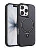 Magnetic Kickstand Case with Carbon Fiber (BLACK) for iPhone 16 Pro Max (Only Ground Shipping)