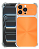 CD-Pattern Electroplated Four Corner Shockproof Case - ORANGE for iPhone 16 Pro Max (Only Ground Shipping)