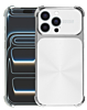 CD-Pattern Electroplated Four Corner Shockproof Case - WHITE for iPhone 16 Pro Max (Only Ground Shipping)