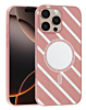 Magnetic Mirror Phone Case with Wireless Charging - ROSE GOLD for iPhone 16 Pro Max (Only Ground Shipping)