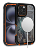 Wireless Charging Heavy Duty Case - CAMO ORANGE for iPhone 16 Pro Max (Only Ground Shipping)