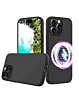 Soft Solid Silicone Case with Wireless Charging - BLACK for iPhone 16 Pro Max (Only Ground Shipping)