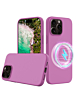 Soft Solid Silicone Case with Wireless Charging - PURPLE for iPhone 16 Pro Max (Only Ground Shipping)