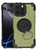 Hybrid Tuff Case with Magnetic Kickstand (ARMY GREEN) for iPhone 16 Pro Max (Only Ground Shipping)