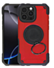 Hybrid Tuff Case with Magnetic Kickstand (RED) for iPhone 16 Pro Max (Only Ground Shipping)