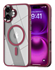 Shiny Magnetic Clear Cases - (CHERRY) for iPhone 16e / 17e (Only Ground Shipping)
