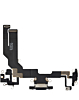 Charging Port Flex Cable for iPhone 16e / 17e (Premium) (BLACK)