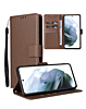iPhone 16 Plus Leather Wallet Case with Card Slot - BROWN (Only Ground Shipping)