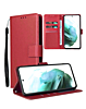 iPhone 16 Plus Leather Wallet Case with Card Slot - RED (Only Ground Shipping)