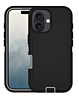 Heavy Duty Case for iPhone 16 Plus (BLACK & GRAY) (Only Ground Shipping)