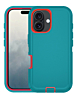 Heavy Duty Case for iPhone 16 Plus (TEAL & RED) (Only Ground Shipping)