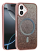 Wireless Charging Bling Diamond Crystal Case - ROSE GOLD for iPhone 16 Plus (Only Ground Shipping)