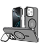 Slim Transparent Camera Stand Case with Wireless Charging - GRAY for iPhone 16 Pro (Only Ground Shipping)