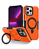 Hard PC Shockproof Case w /Ring Holder - ORANGE for iPhone 16 Pro (Only Ground Shipping)