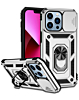Dual Layers Hybrid Case (SILVER) for iPhone 16 Pro with Metal Ring and Camera Protector (Only Ground Shipping)