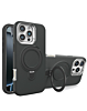 Support Heavy Duty Case with Wireless Charging Kickstand - BLACK for iPhone 16 Pro (Only Ground Shipping)