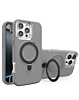 Support Heavy Duty Case with Wireless Charging Kickstand - GRAY for iPhone 16 Pro (Only Ground Shipping)