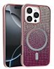 Wireless Charging Bling Diamond Crystal Case - PINK for iPhone 16 Pro (Only Ground Shipping)