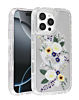 Flower Design Transparent Case with Wireless Charger - Style 3 for iPhone 16 Pro (Only Ground Shipping)