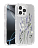 Flower Design Transparent Case with Wireless Charger - Style 4 for iPhone 16 Pro (Only Ground Shipping)