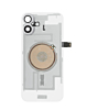 Clear Back Glass with Wireless NFC and MagSafe Magnet for iPhone 16 Plus (NO LOGO) (WHITE)