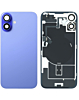 Back Glass with Frame and MagSafe Magnet for iPhone 16 Plus (BLUE TITANIUM) (Service Pack)