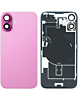 Back Glass with Frame and MagSafe Magnet for iPhone 16 Plus (PINK TITANIUM) (Service Pack)