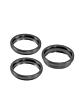 Back Camera Bezel Ring for iPhone 16 Pro / 16 Pro Max (BLACK TITANIUM) (3 Piece Set)