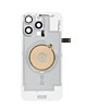 Clear Back Glass with Wireless NFC and MagSafe Magnet for iPhone 16 Pro Max (NO LOGO) (WHITE TITANIUM)