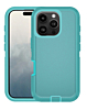 Heavy Duty Case for iPhone 16 Pro (LIGHT TEAL) (Only Ground Shipping)