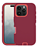 Heavy Duty Case for iPhone 16 Pro (MAROON & RED) (Only Ground Shipping)