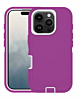 Heavy Duty Case for iPhone 16 Pro Max (HOT PINK & WHITE) (Only Ground Shipping)